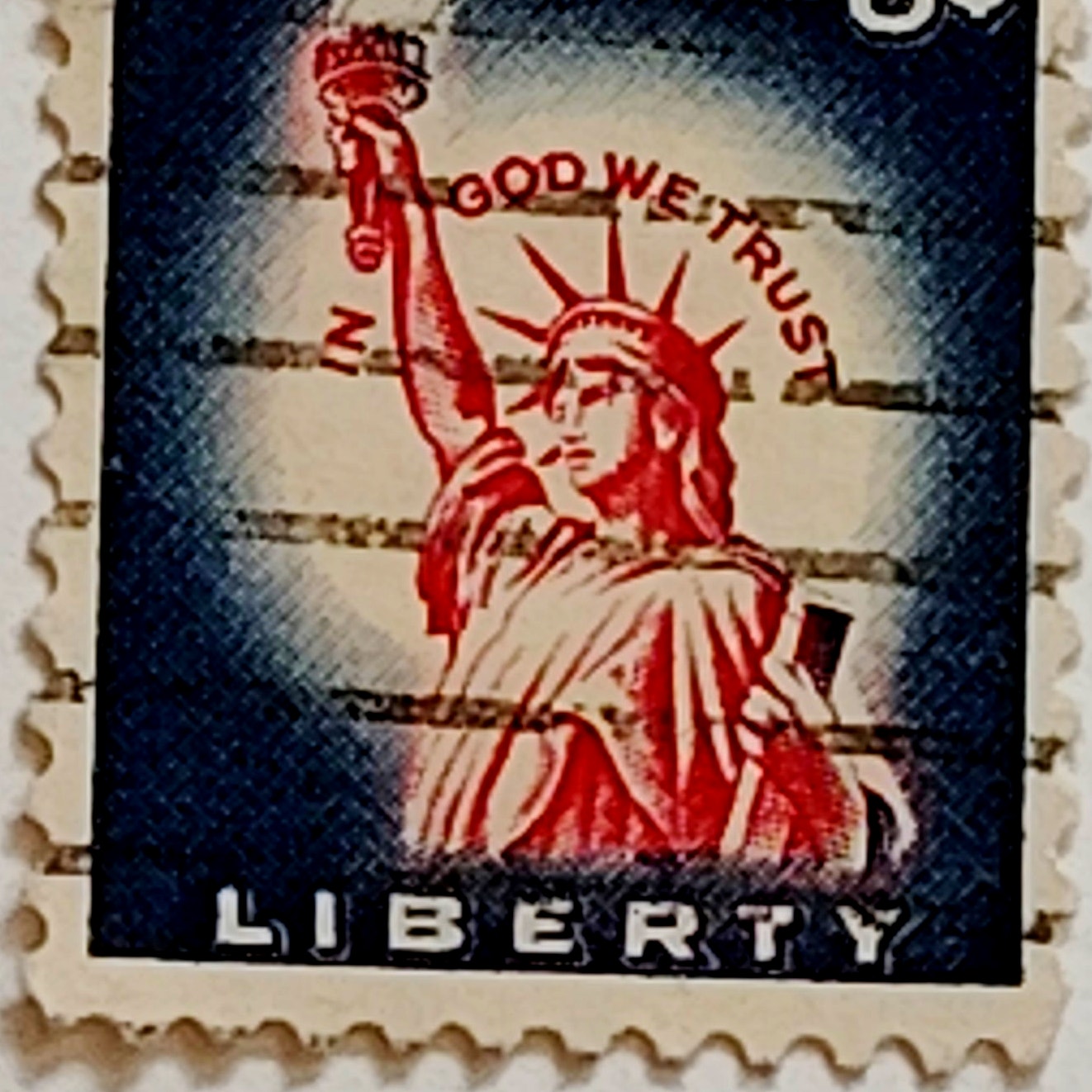 1954 USA 8¢ Statue of Liberty Scott 1042 – Liberty Series - Canceled