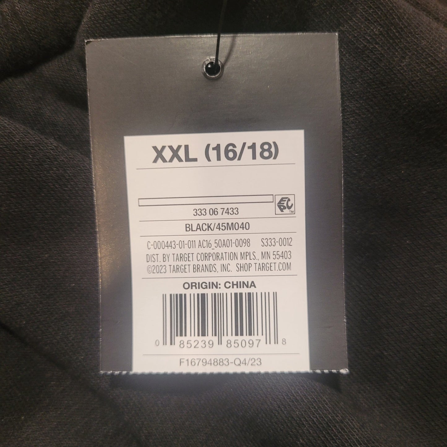 Art Class Girls' Fleece Cargo Jogger Pants – Black – XXL (16/18)