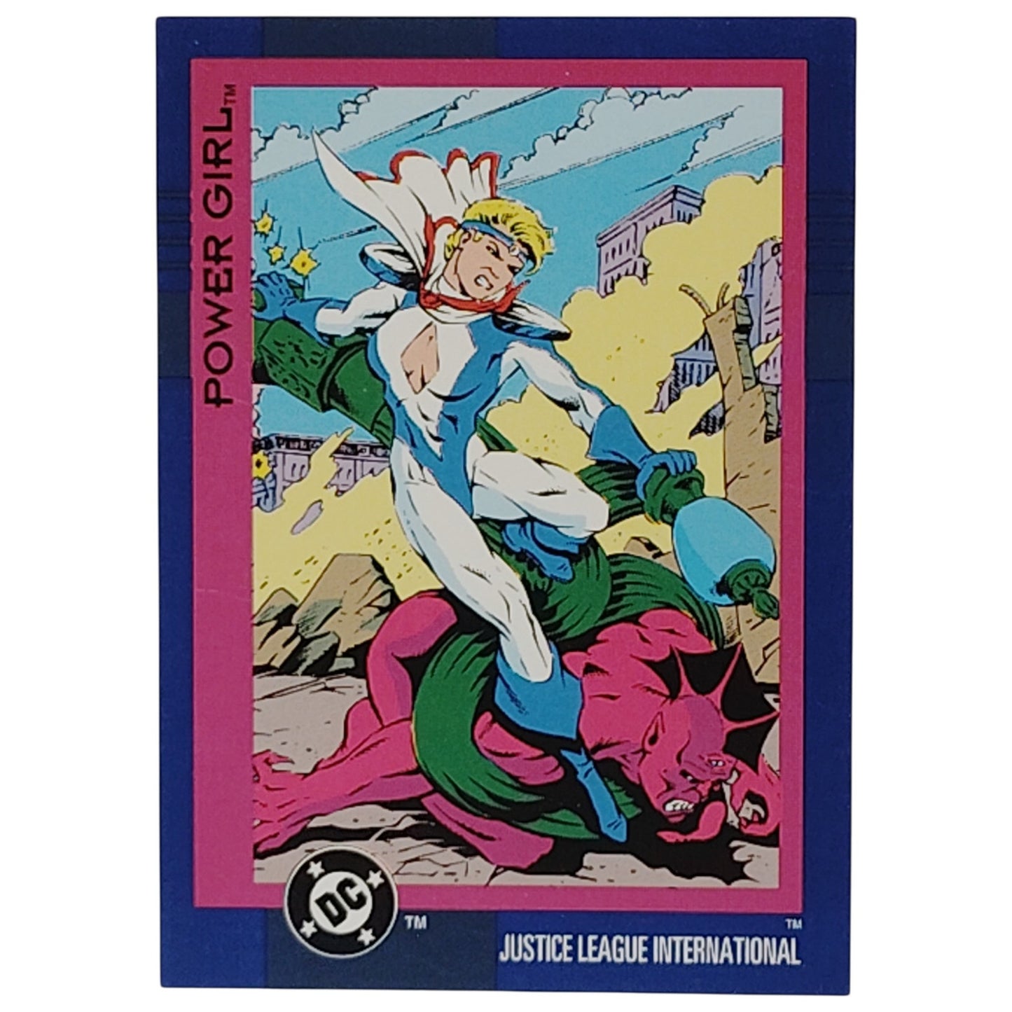 Skybox 1993 DC Flashback Card 50, Justice Society, Power Girl, DC Comics