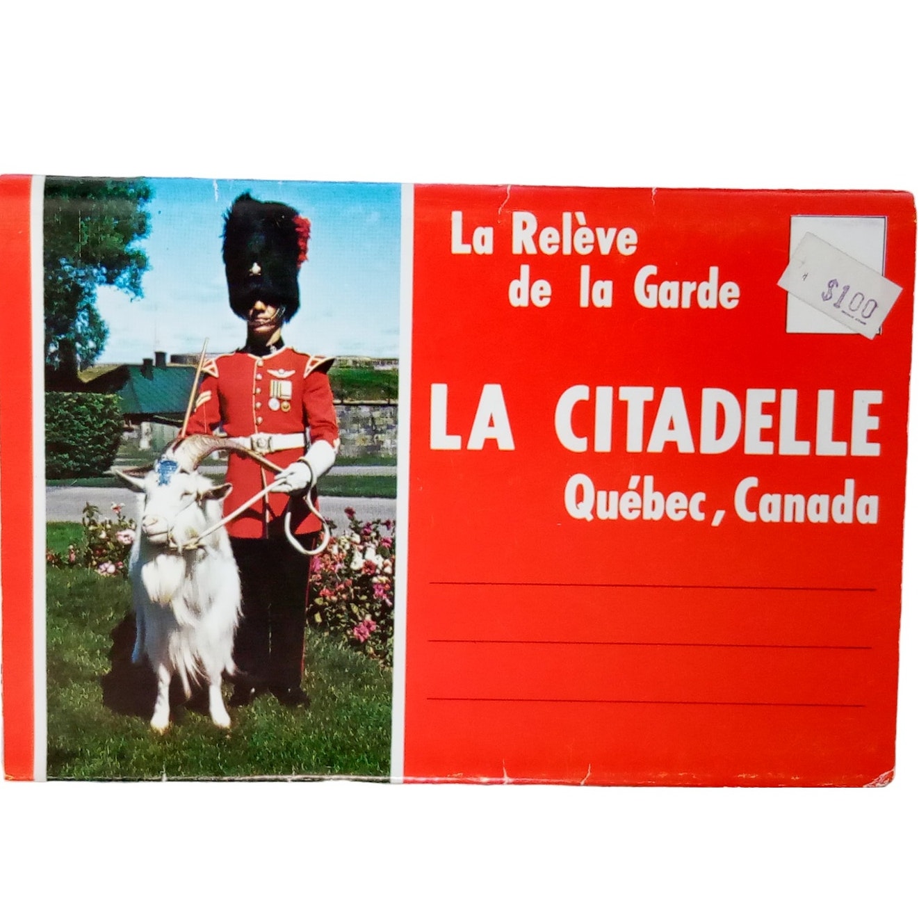Fold-Out 12 Views, La Citadelle, Quebec, Canada, 4" x 6" Vintage Postcard 1980's