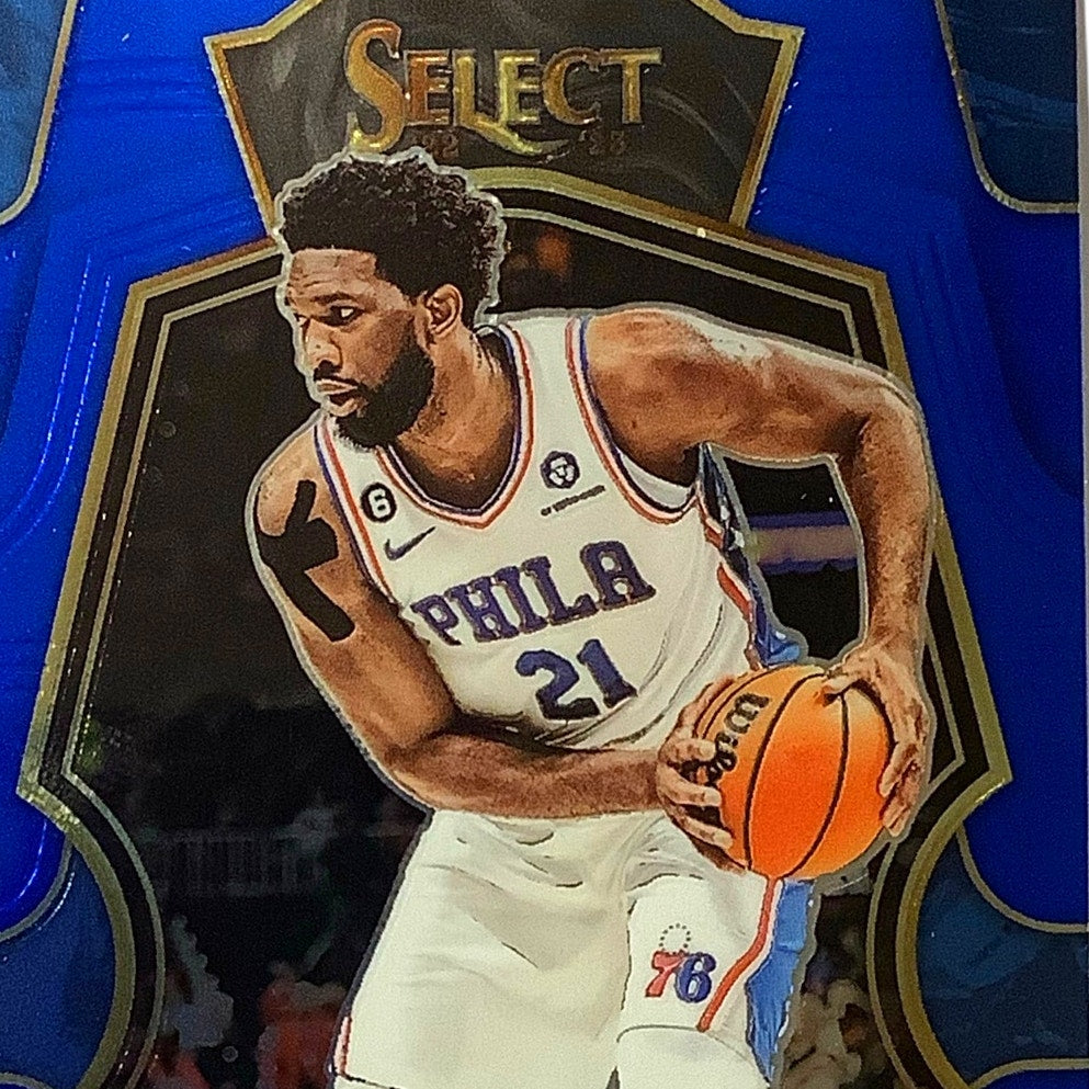 Joel Embiid Philadelphia 76ers Card #147 2022-23 NBA Panini Select Premier Level