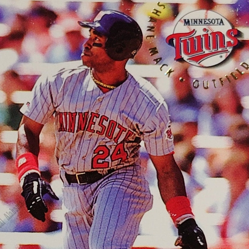 Shane Mack, Minnesota Twins, #212, 1994 Fleer Baseball Collector's Card