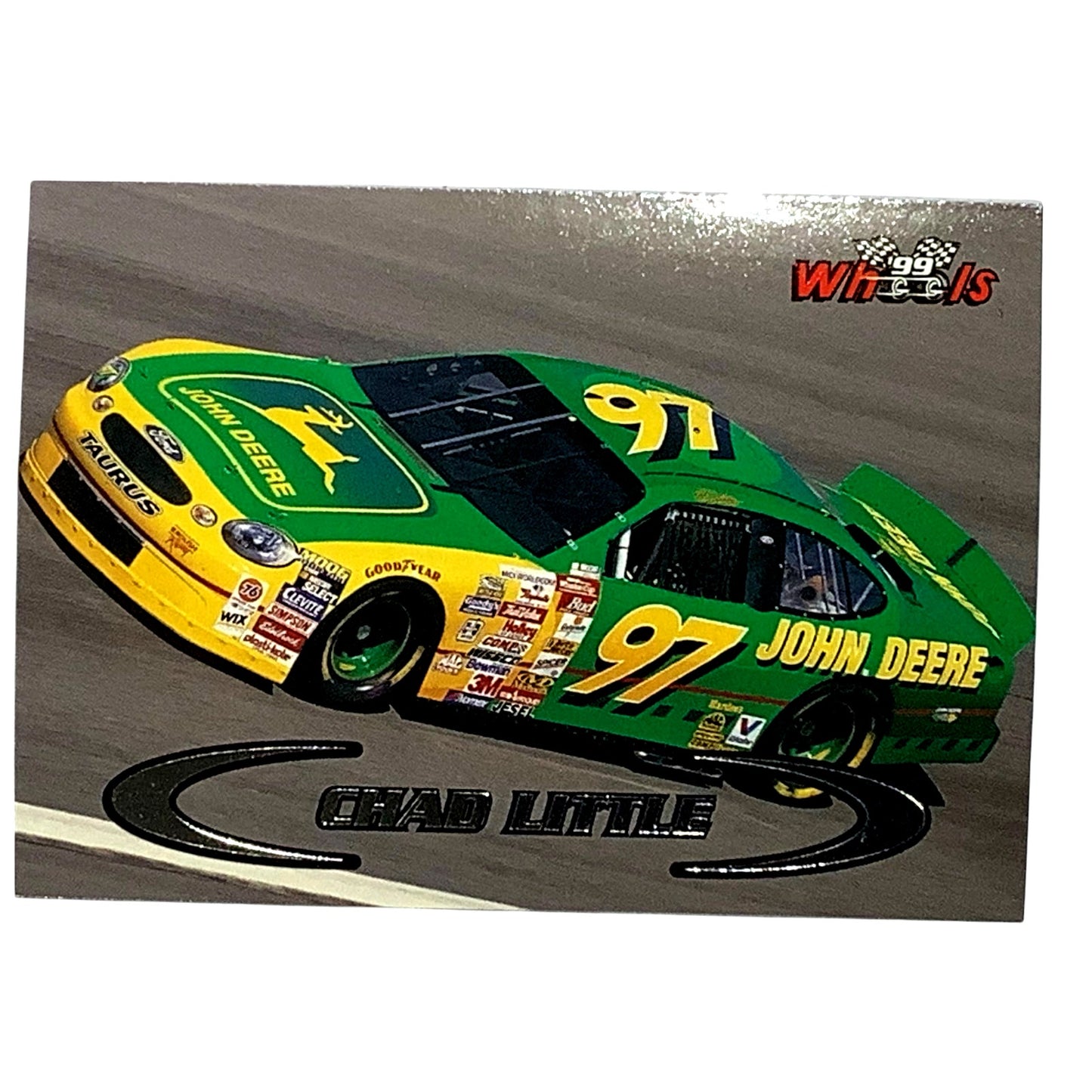 Chad Little #97 John Deere Ford Taurus, 1999 Wheels #71 NASCAR Winston Cup, NM+