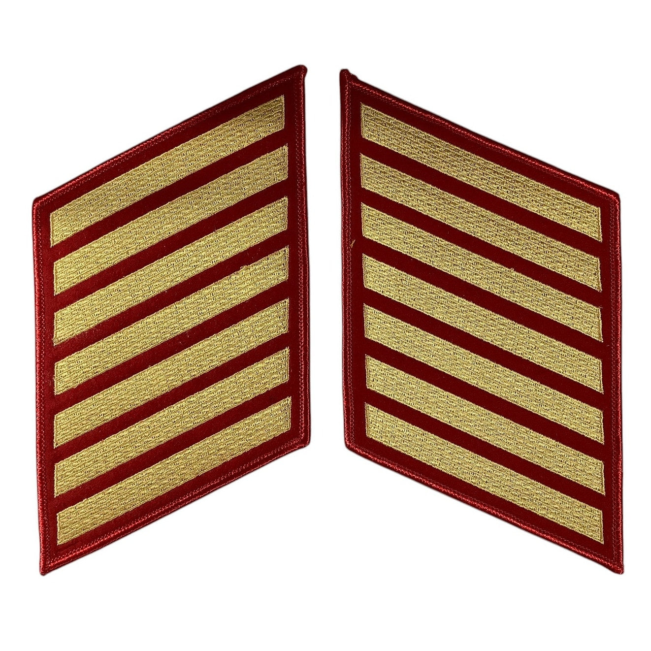 1 Set- 28 Year US Marine Corps Service 7 Stripes, Lrg Size, 4-1/8"W x 6-1/8"H