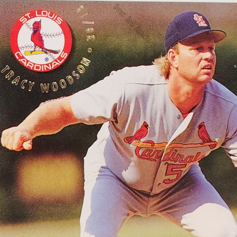 Tracy Woodson, St. Louis Cardinals, #650, 1994 Fleer Baseball Collector's Card