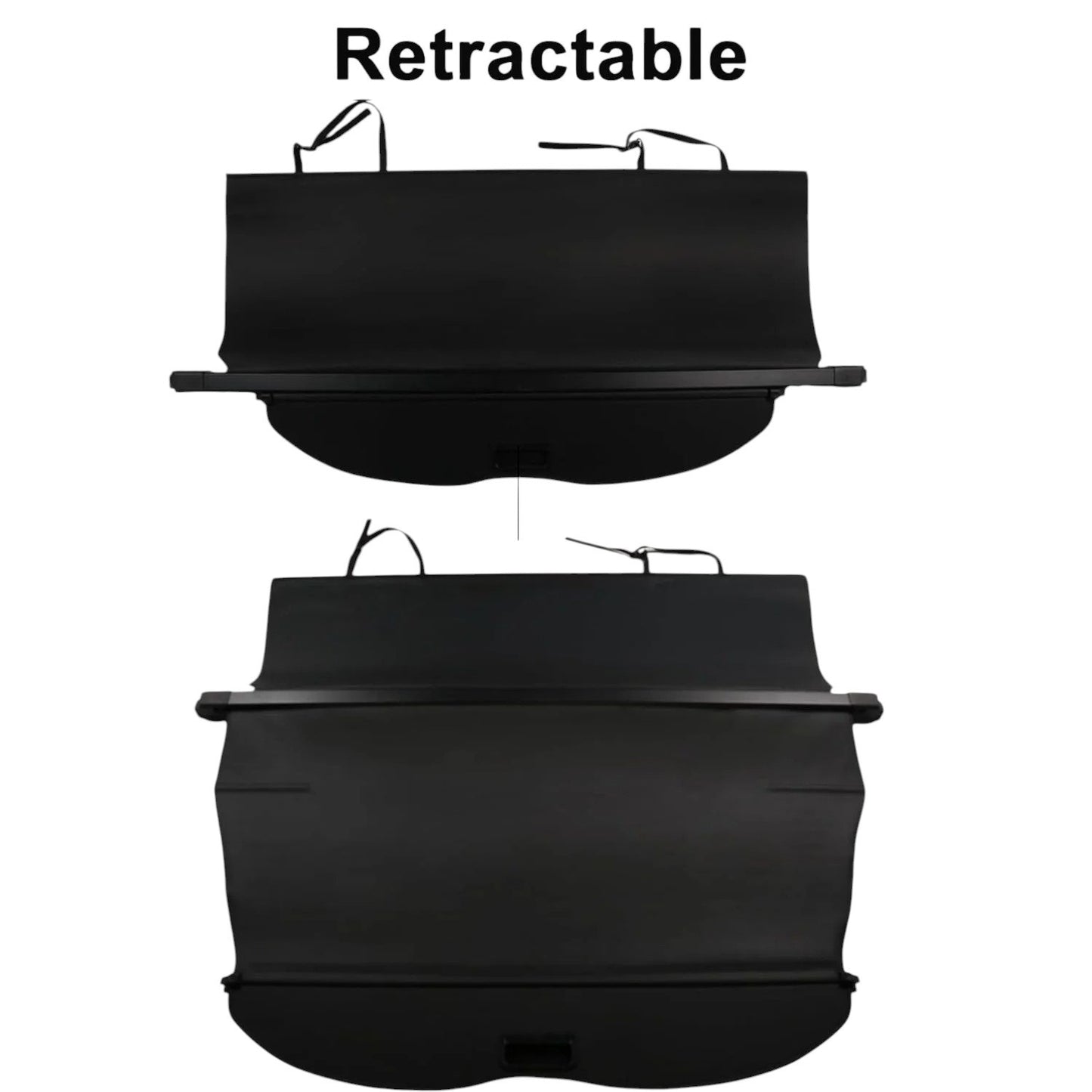 Retractable Cargo Cover for Honda Pilot 2023–2025, Black, Trunk SUV Privacy Screen & Luggage Cover