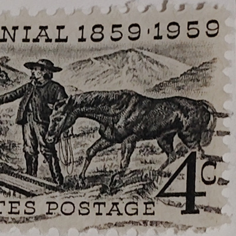 1959 Scott #1130 – 4¢ Silver Centennial / Comstock Lode – Canceled