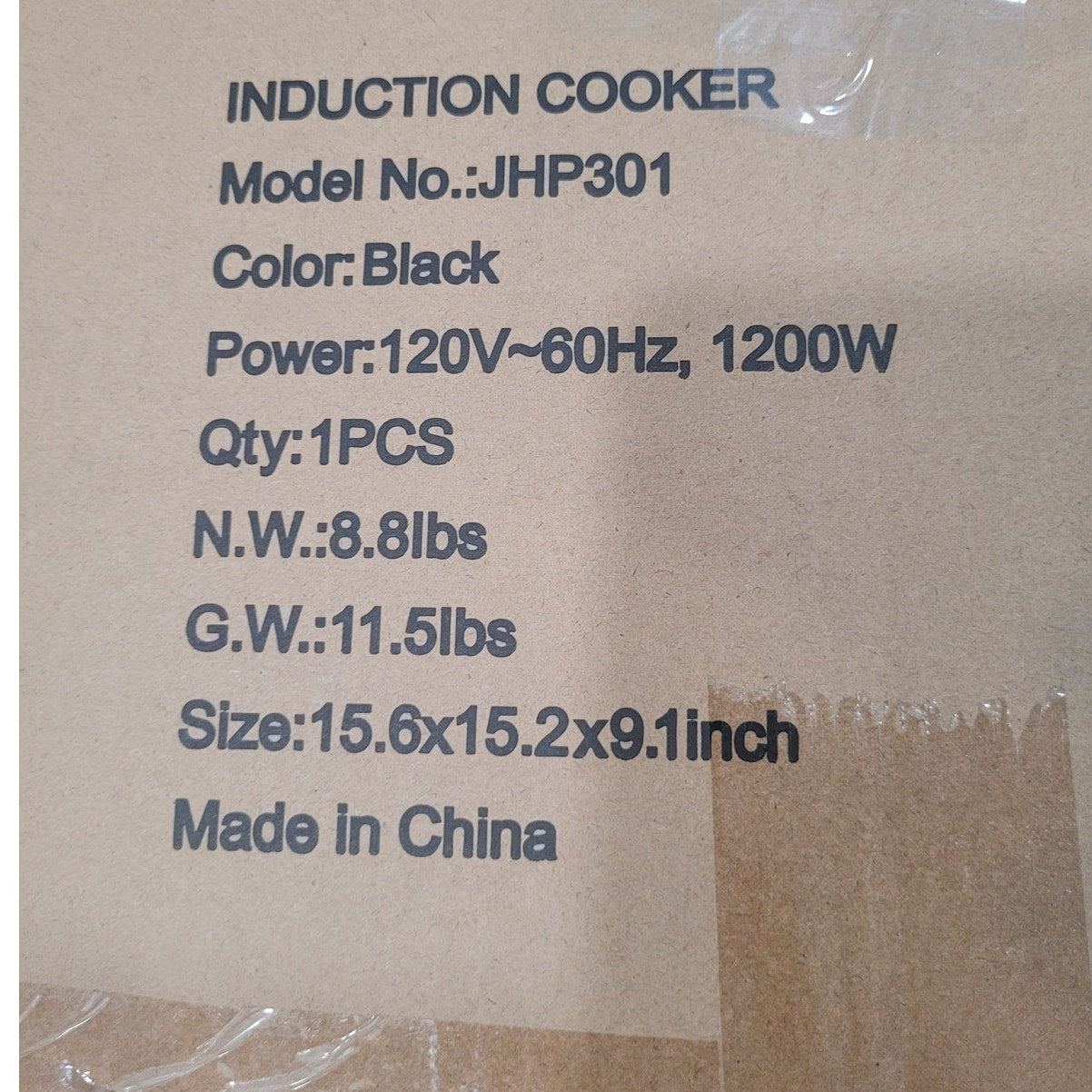 Portable Induction Cooktop, 1200W Single Burner with 2-in-1 Nonstick Griddle Plates, Black