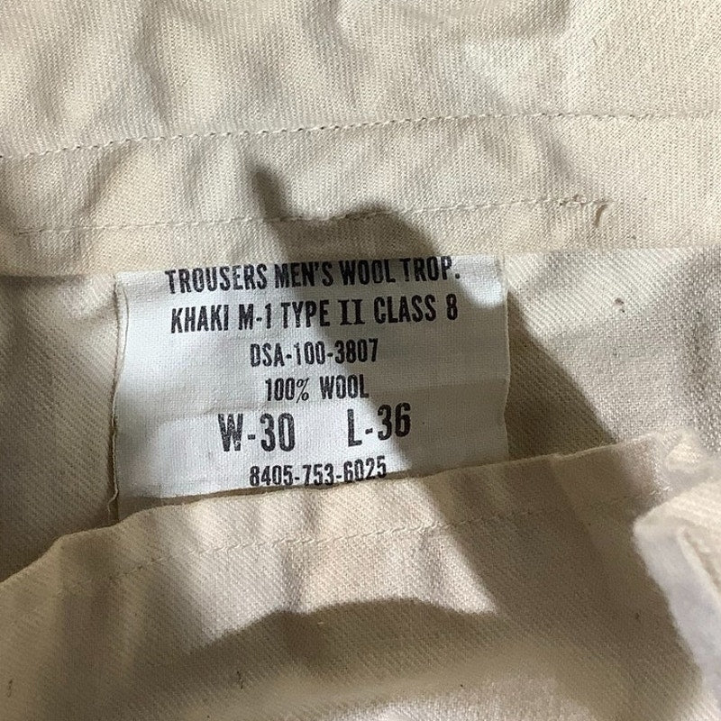 Air Force Tan/Khaki Vietnam Era Wool Trousers 30x36 (Have been Altered 28x29)