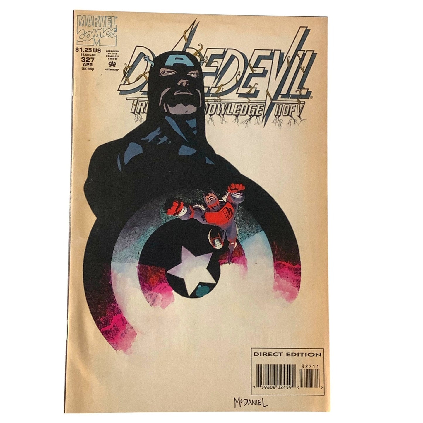 Daredevil (1964) #327, Tree of Knowledge, Reprint April 1994, Marvel Comics