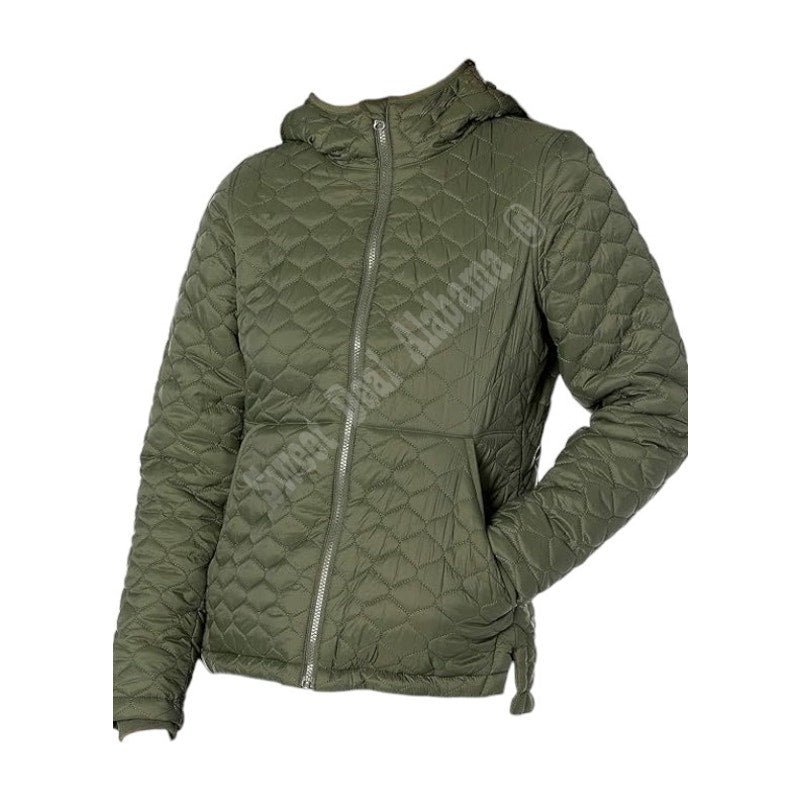 Lightweight Quilted Full-Zip Water-Resistant Sherpa-Lined Hooded Puffer Jacket