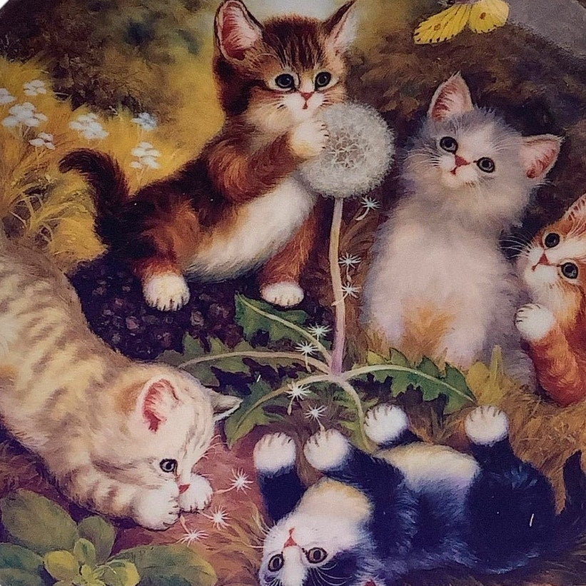Collector's Plate: Kitten Expeditions - In The Meadow, J. Scholz BradEx 1996