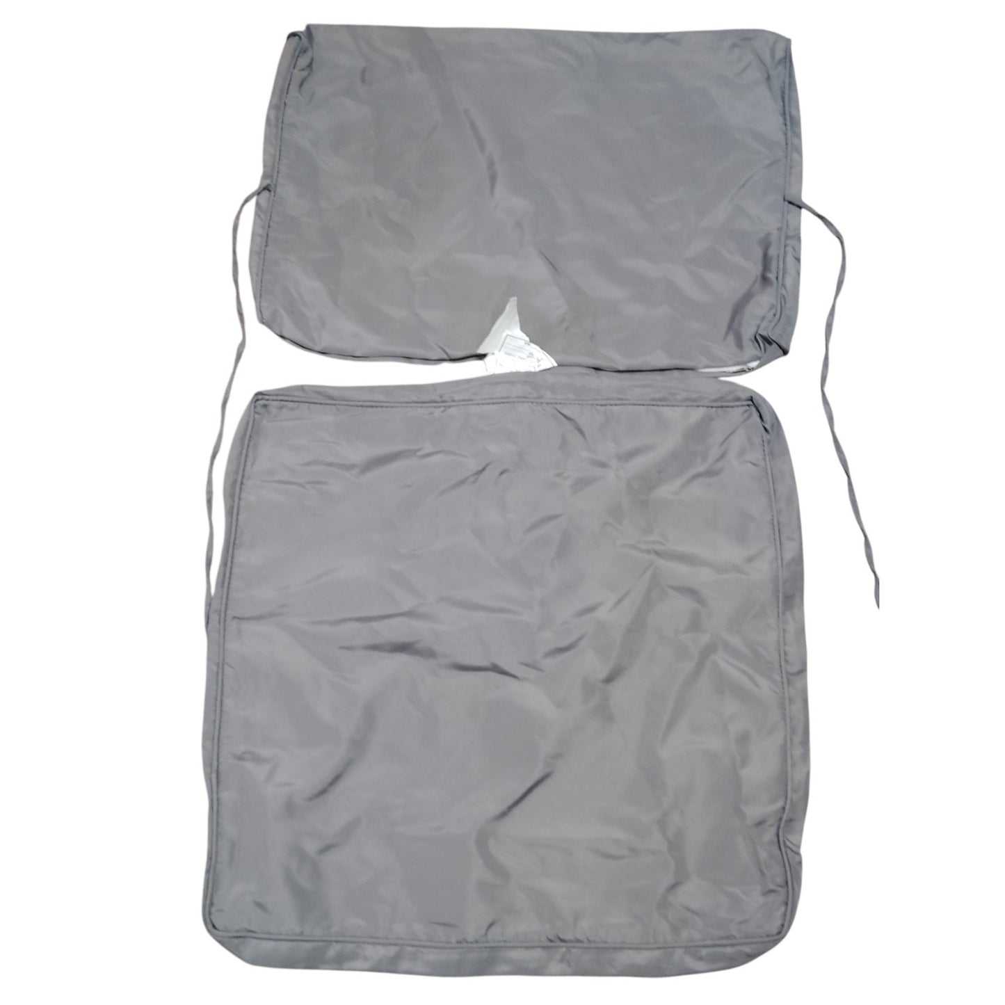 Chair Cushion Slipcover Set, Gray, Seat: 24.5"W × 25.5"L | Back: 26.5" W × 17" H