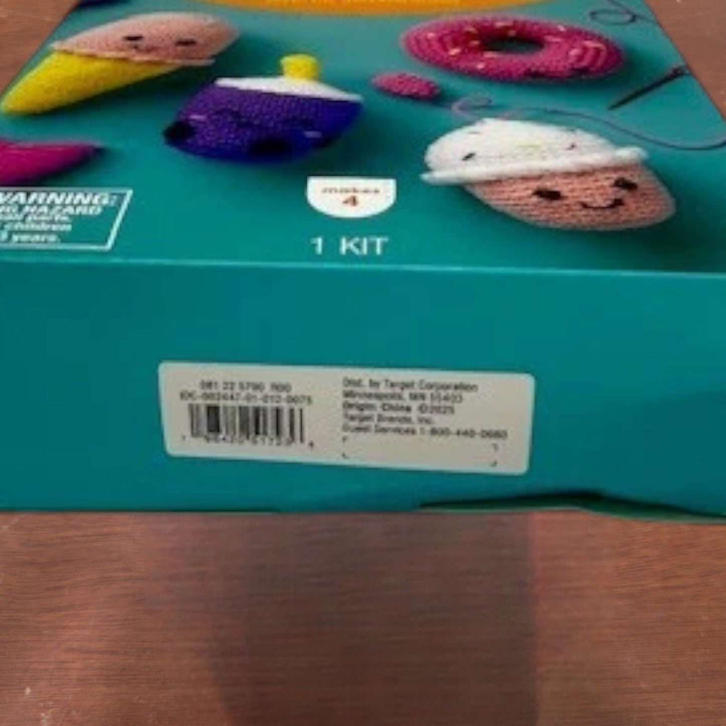 Mondo Llama Crochet Craft Kit 4ct Food Characters Beginner Friendly Complete Set