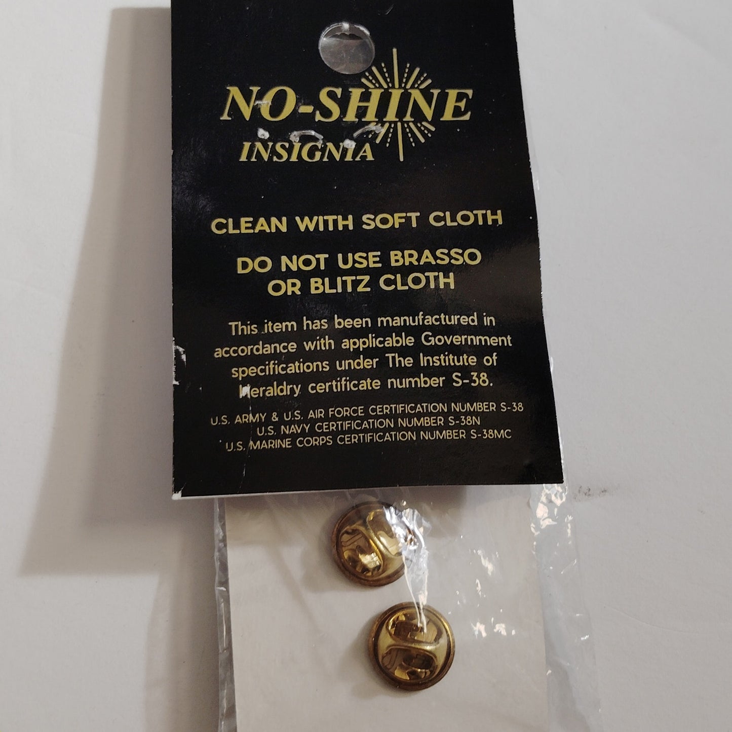 U.S. & Chaplains Assistant Collar Devices Novelty Lapel Pin Set 1"D