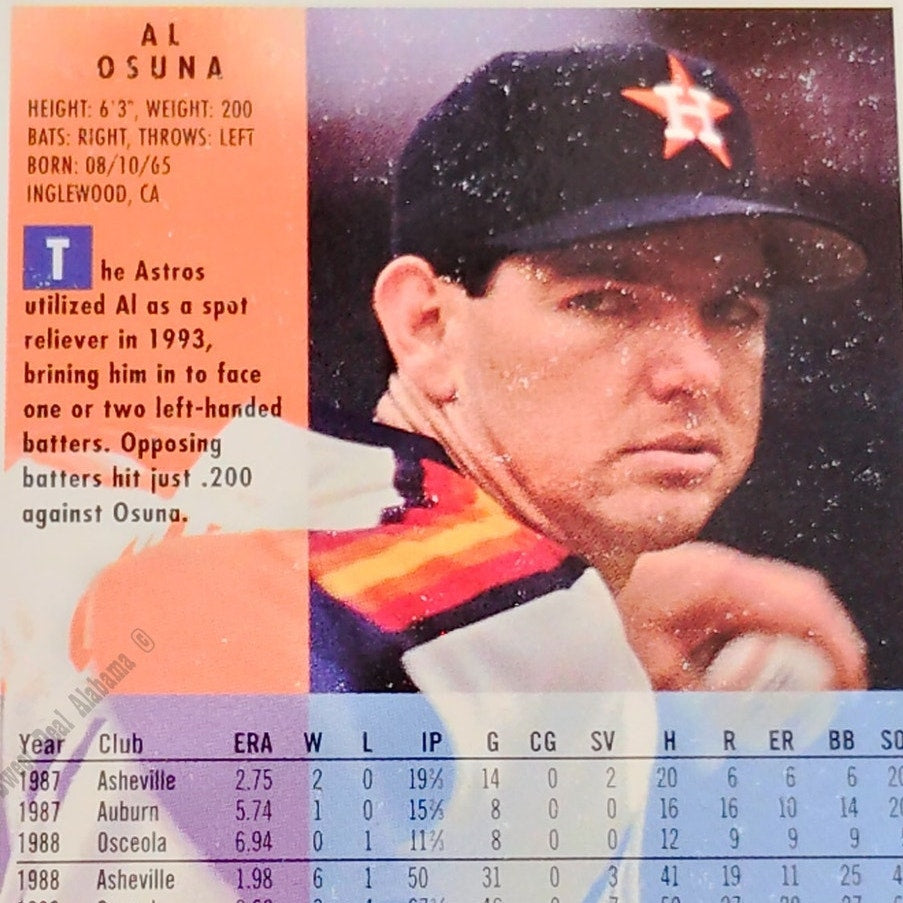 Al Osuna, Houston Astros, #497, 1994 Fleer Baseball Collector's Card