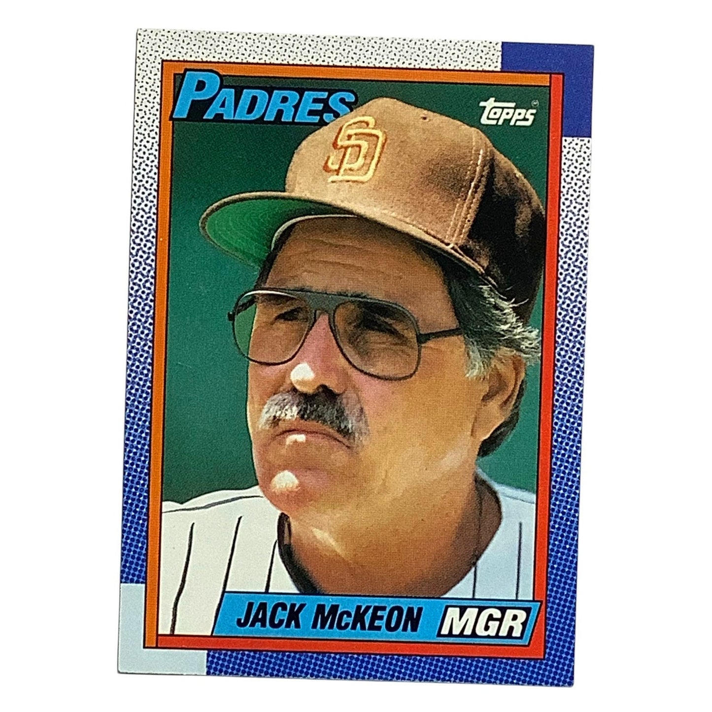 Jack McKeon, San Diego Padres, MLB, 1990 Topps Card 231, EX/NM