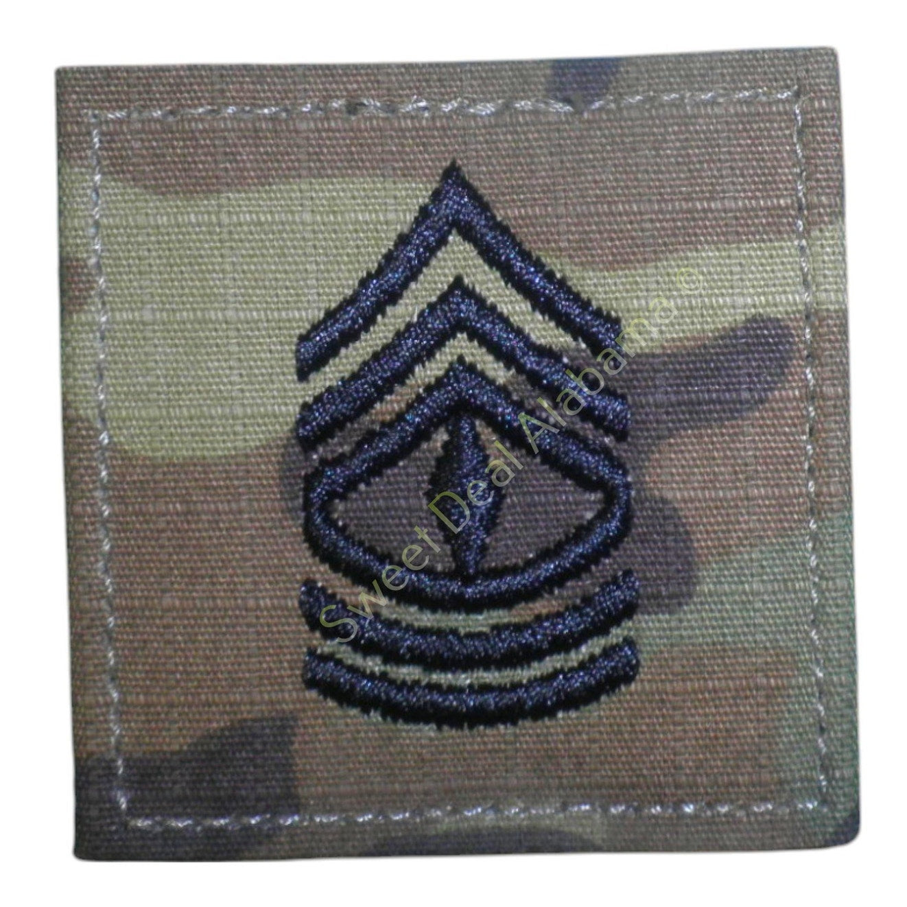 U.S. Army E7 Sergeant 1st Class OCP Rank Insignia, Multi-Camo, 2x2, Hook-n-Loop