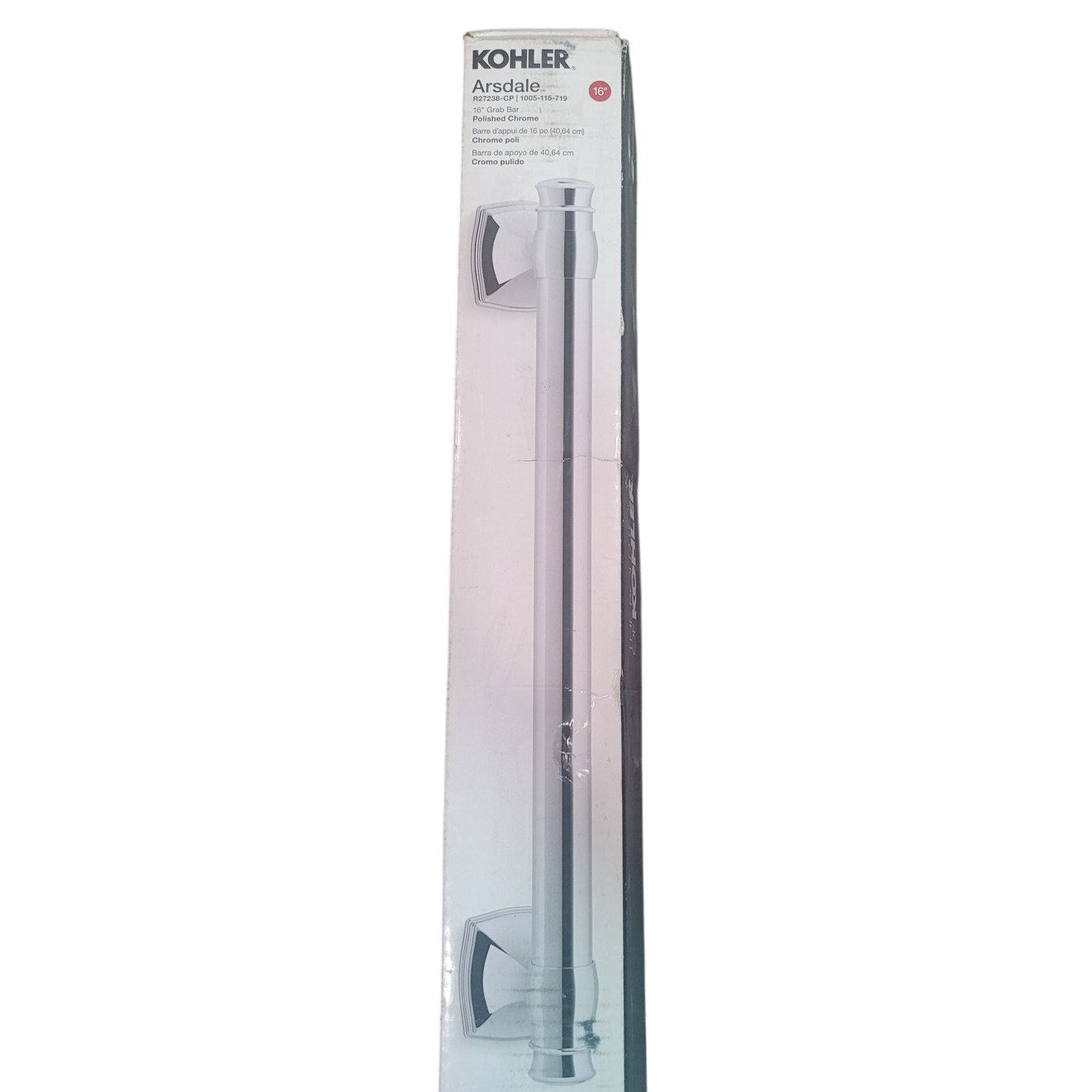 KOHLER Arsdale 16 in. Grab Bar Polished Chrome