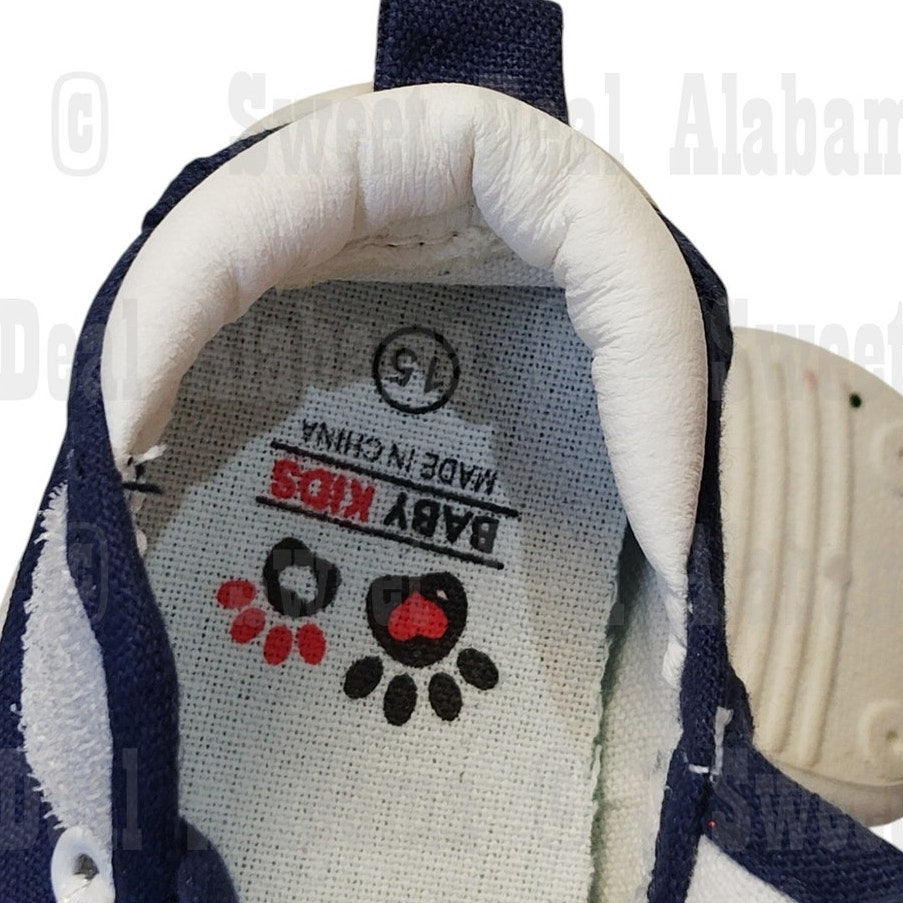 Baby's First Walking Shoes, Soft Rubber Sole Infant Size 5.5, Cotton, Non-Slip