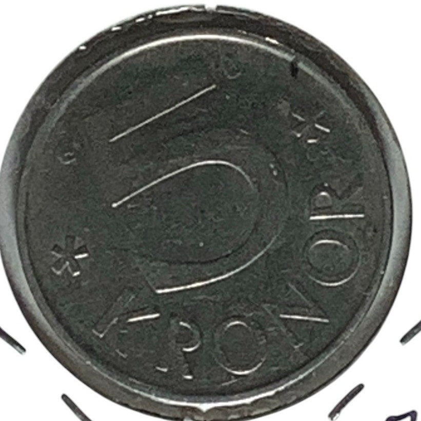 Sweden 5 kronor, 1978, Sveriges Riksbank, Monogram of King Carl XVI Gustaf