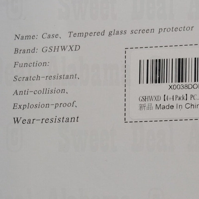 Gshwxd 4-PK Tempered Glass Screen Protectors For Galaxy Watch4