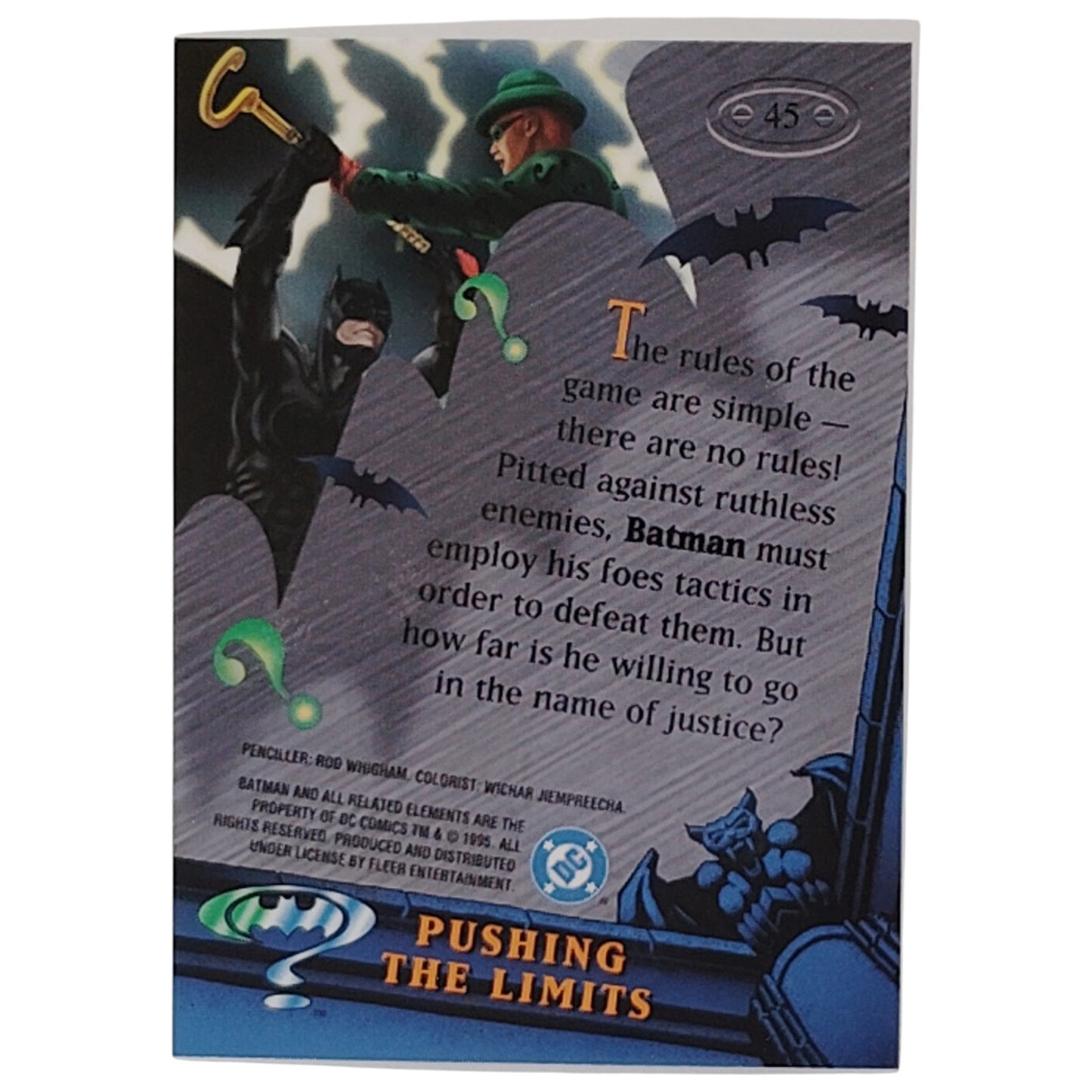 Sentinel 1995, Pushing The Limits, Metallic Card #45, Batman Forever, DC Comics