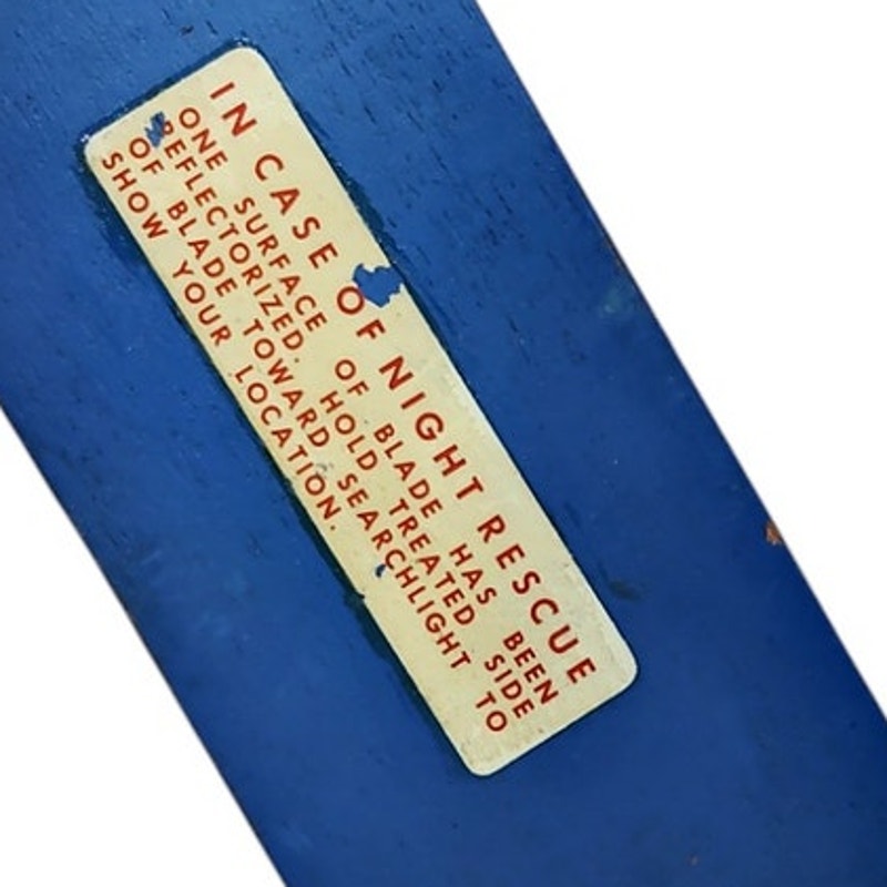 1952 Life Raft Paddle Assembly, Reflective Paddle, 14" x 3-1/4"