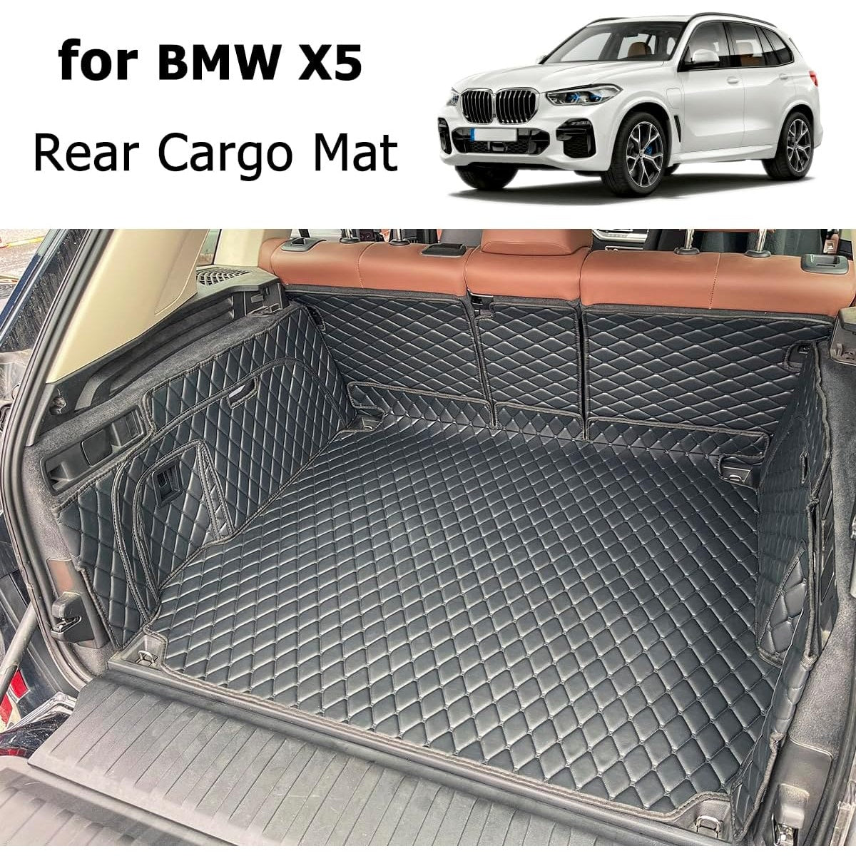 Cargo Mat for BMW X5 2019–2025 | Trunk & Side Panel Liners | Non-Hybrid & 5-Seat