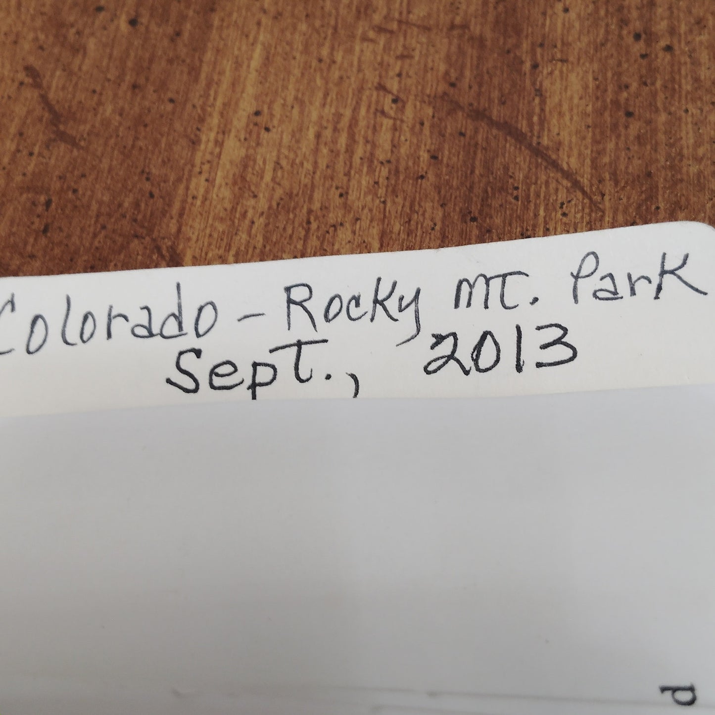 Colorado Rocky Mountain Park Ouray Vacation Ephemera Lot - 2013 Travel Souvenirs