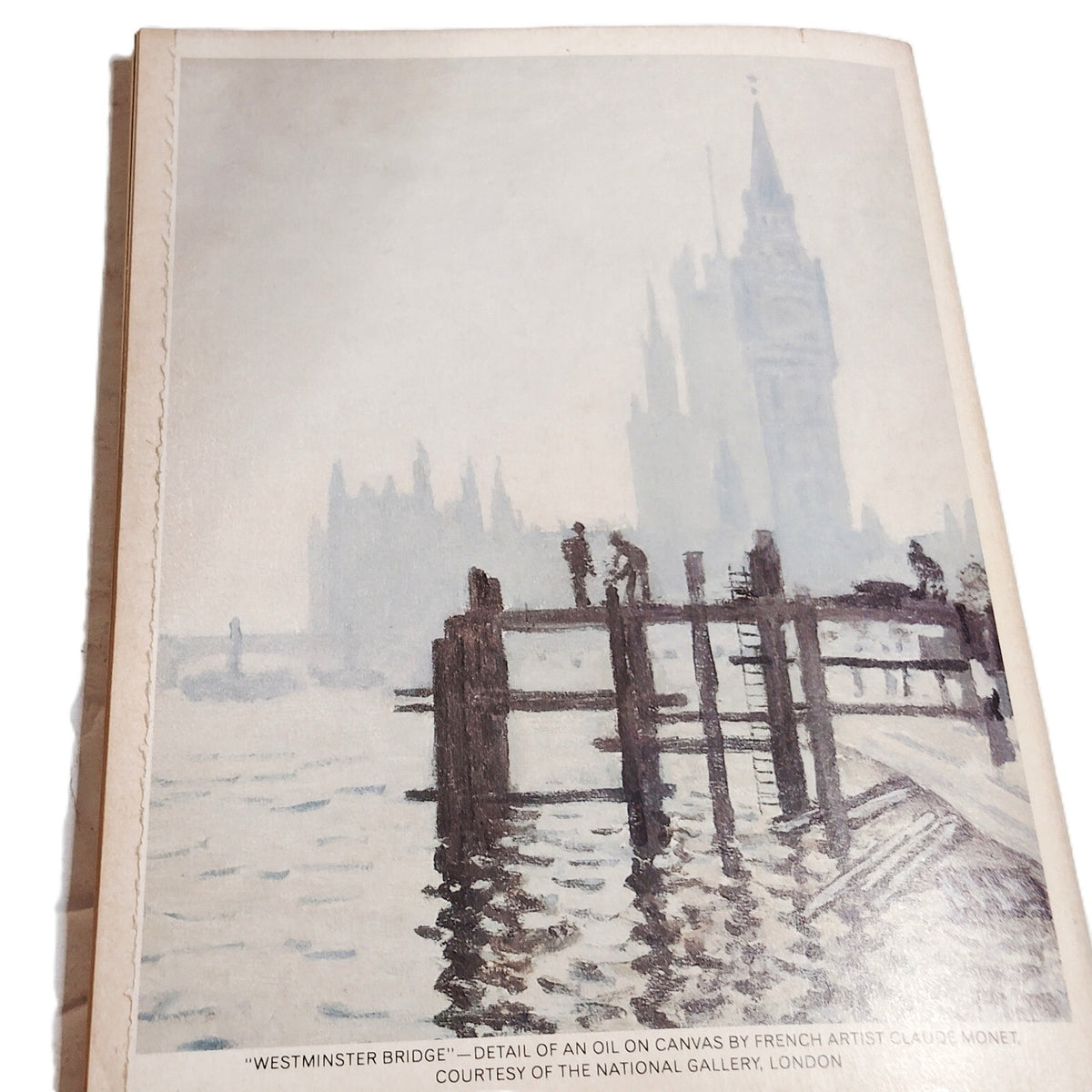 Reader's Digest February 1984 Vintage Magazine Monet Art Print Back Cover