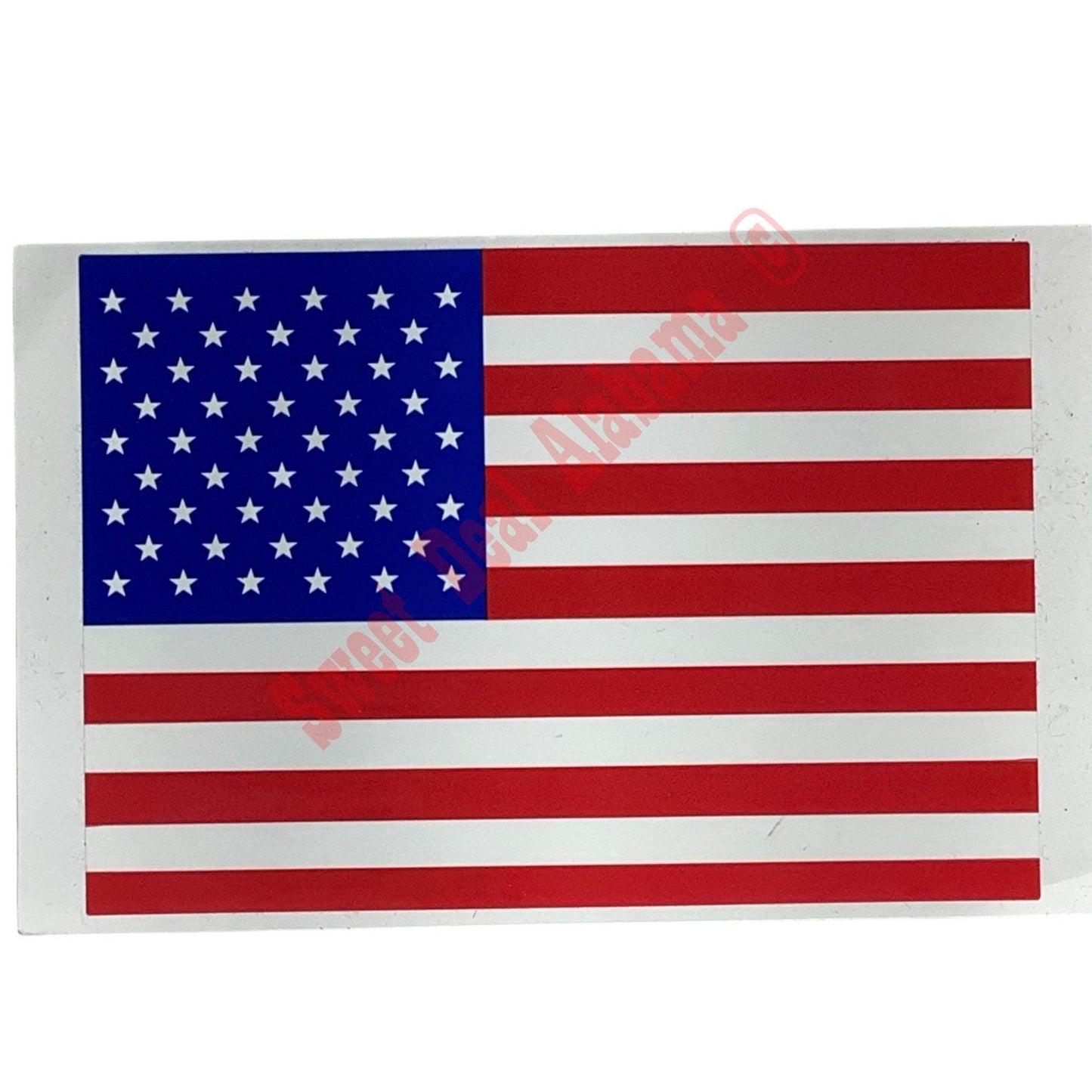 2 - 3" x 4.25" Flag Decals- (1) Thin Blue Line Flag Police Support & (1) US Flag