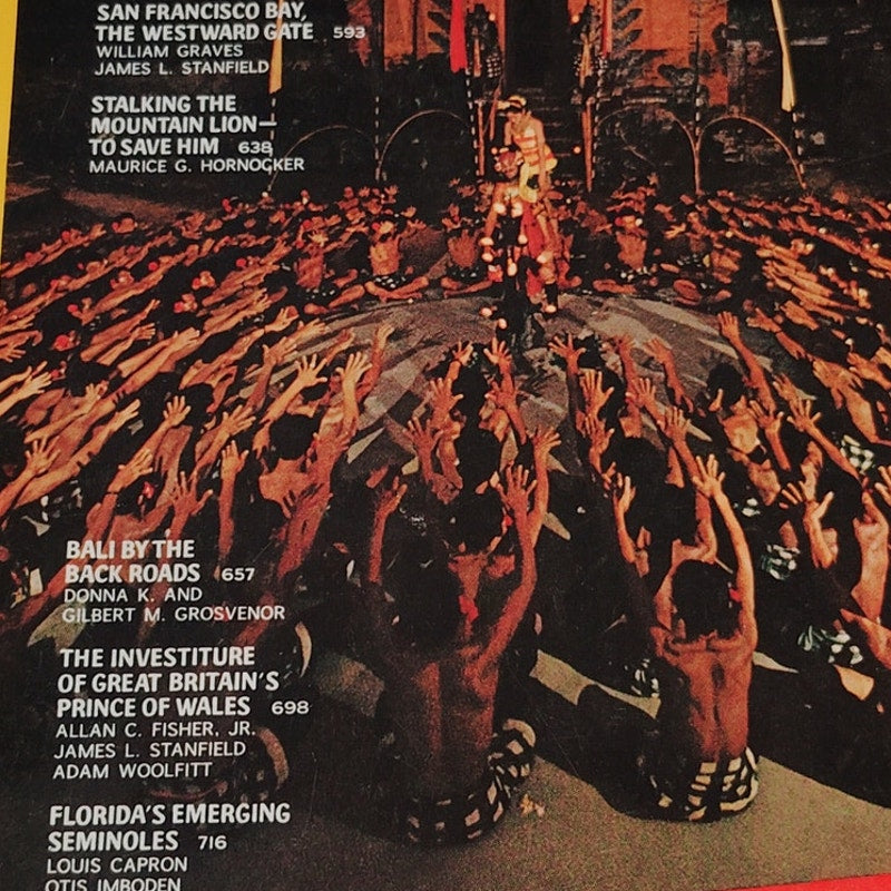 National Geographic Magazine – November 1969, San Francisco Bay, Bali, Prince Charles