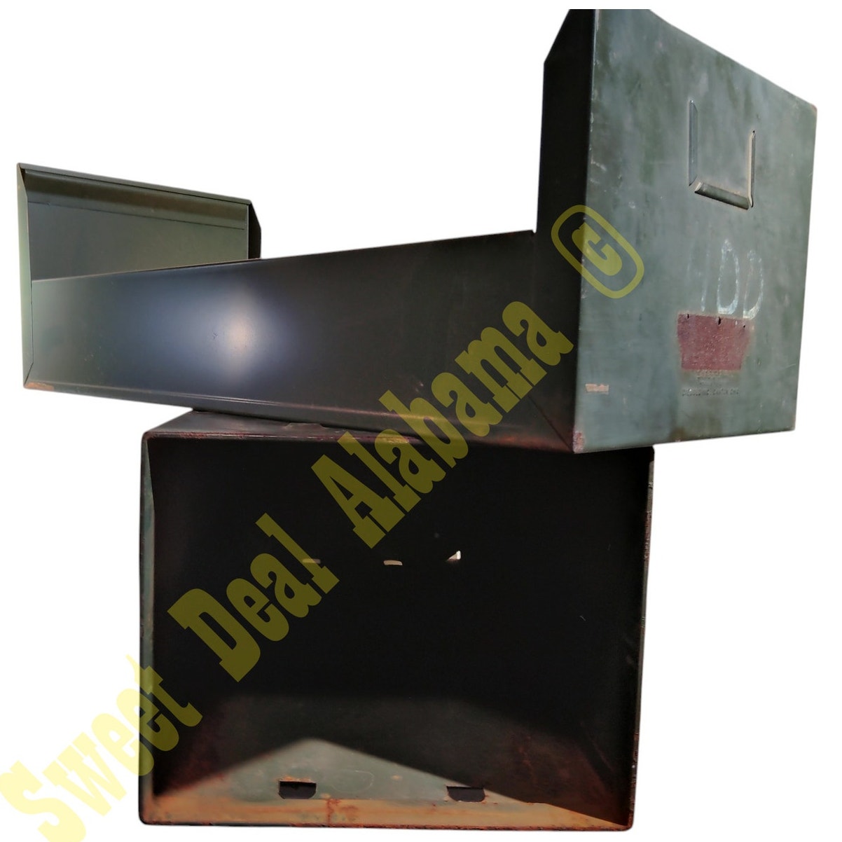 1960's 6x9 Index Card File Box- Safe-T-Stak, Diebold Inc, 10.75"W x 8.5"H x 24"D