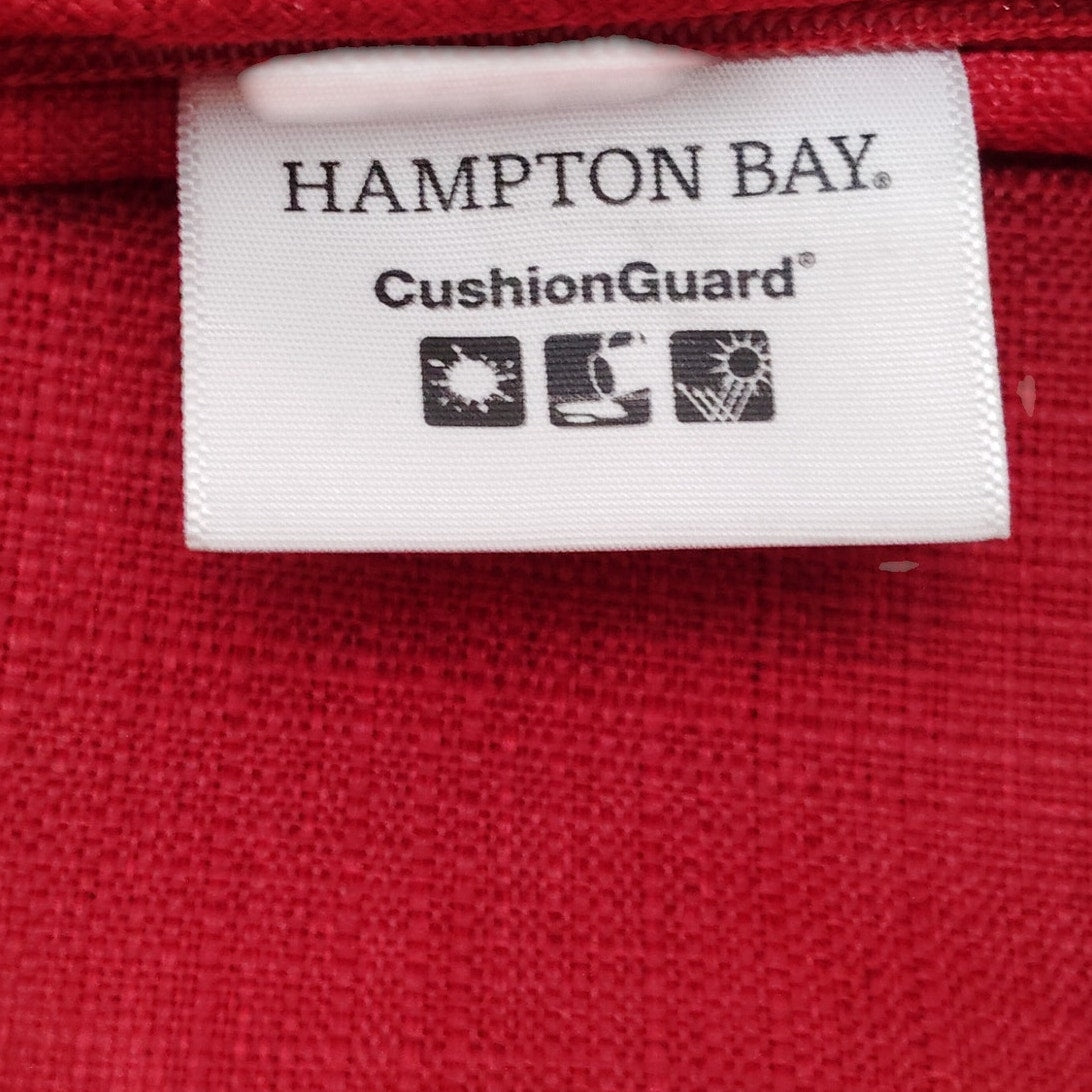 Outdoor Cushion Slipcover 24"W × 22"D x 8"H Hidden Zipper, No Filling, Wine Red