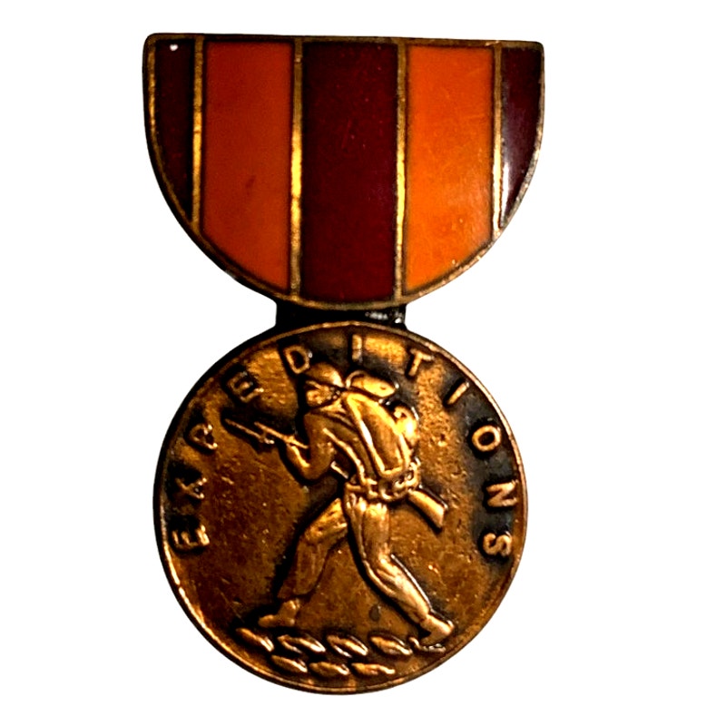 U.S. Marine Corps Expeditionary Medal Lapel / Hat Pin 1-1/8"H x 3/4"W
