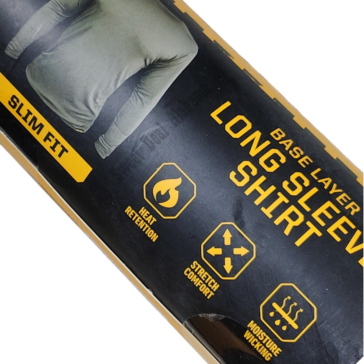 Firm Grip Long-Sleeve Medium (Slim Fit) Gray Base Layer Shirt, For Hunting/Work