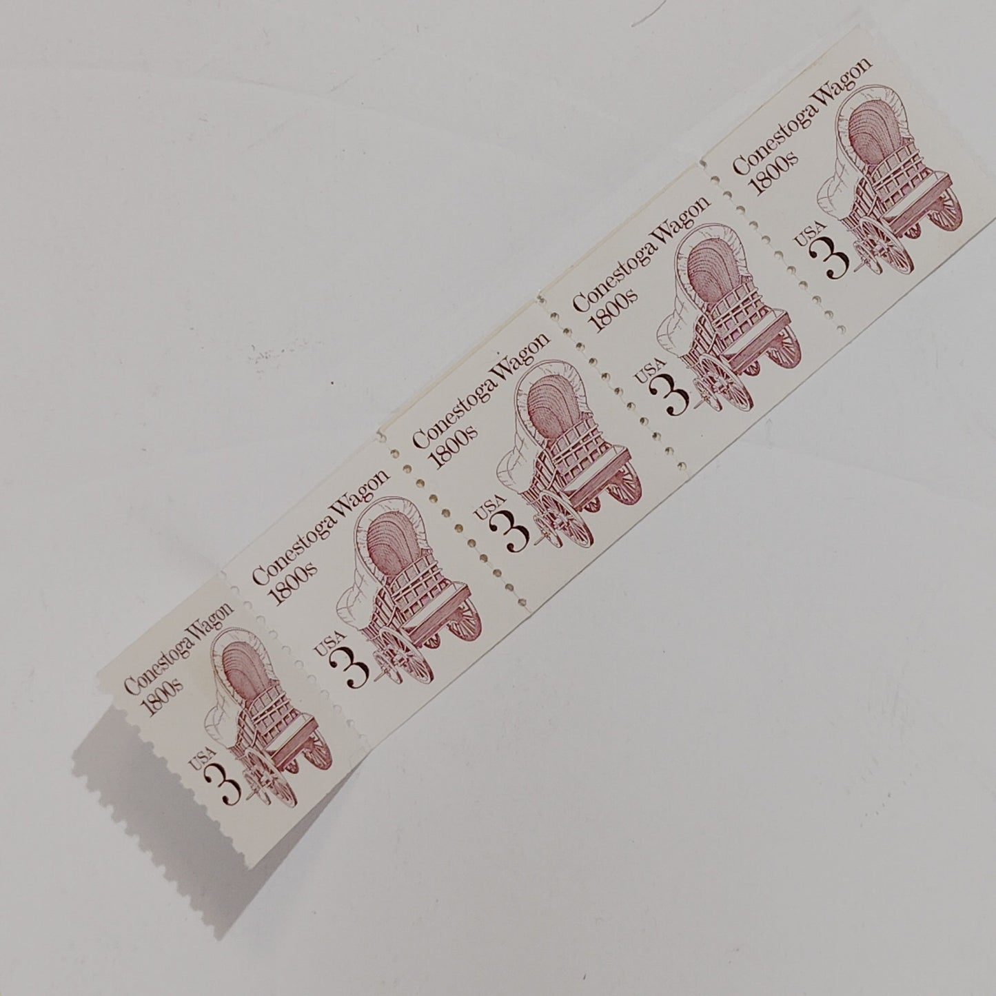 1988 Conestoga Wagon – Lot of 8 MNH – 3¢ Coil – Transportation Series – USPS