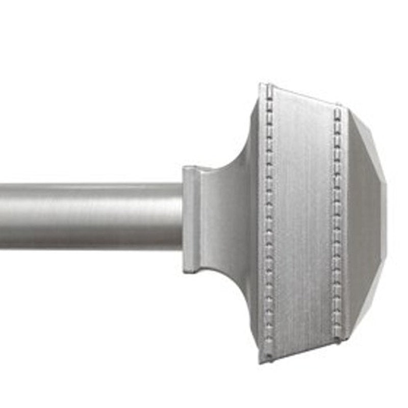 Mainstays 3/4" Brushed Nickel Knob Adjustable Single Curtain Rod Set, 30"-84"