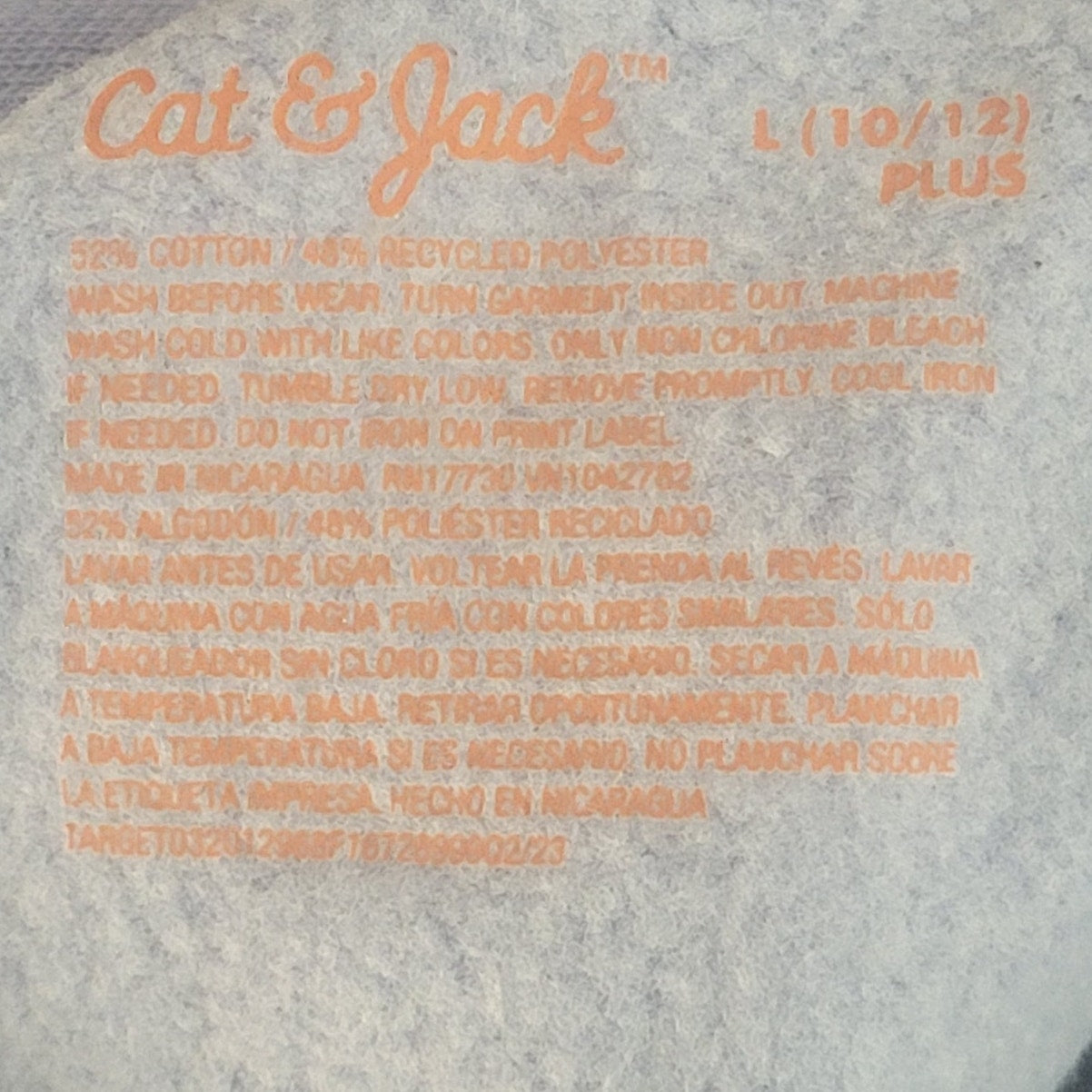 Cat & Jack Girls' Fleece Pullover Hoodie – Purple – L Plus (10–12)