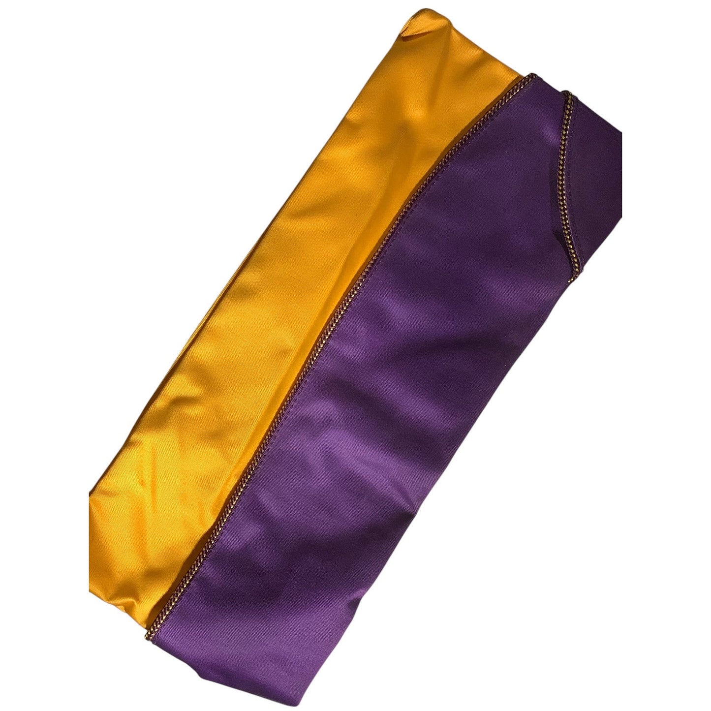 Vintage Lions Club International Envelope Hat Cap Purple & Gold, CANADA, Medium
