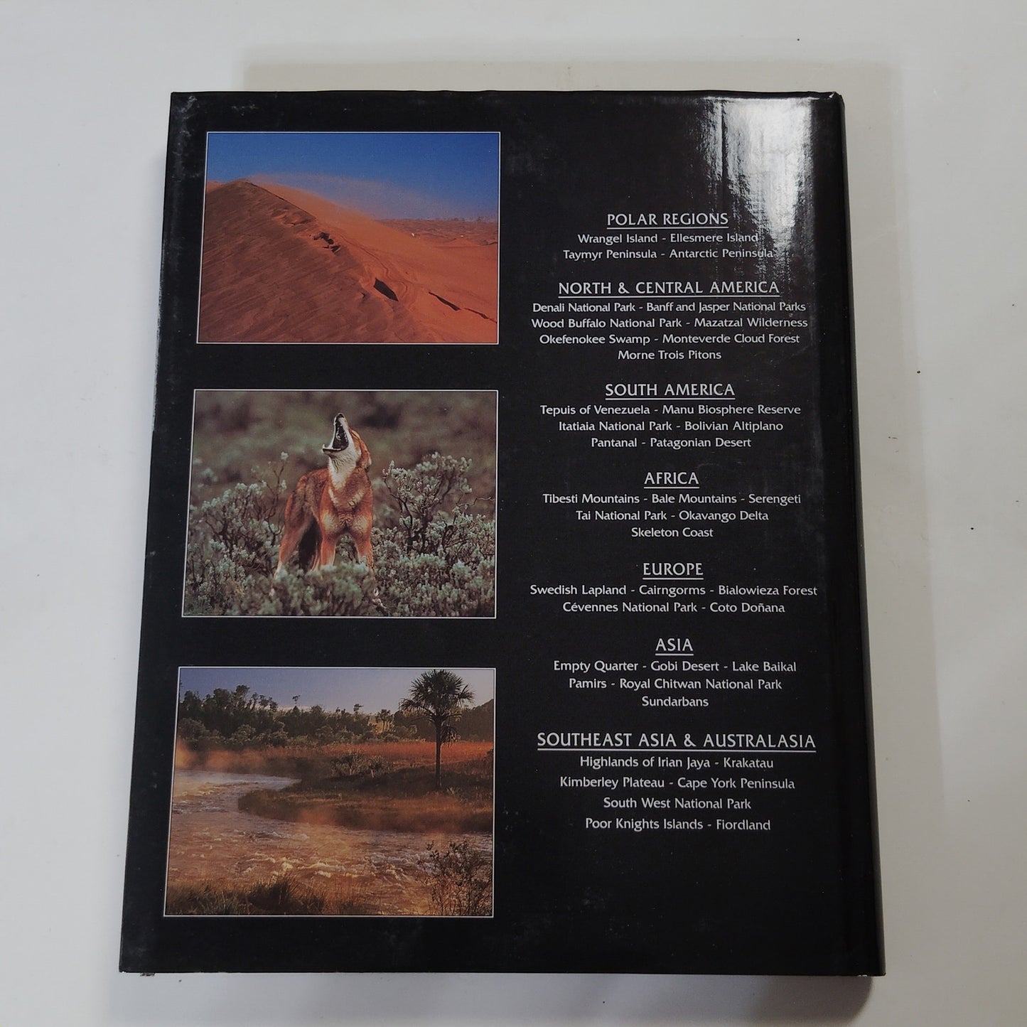 Atlas of Wild Places 1994 Hardcover Nature Photography Book 11.75" x 9.5"