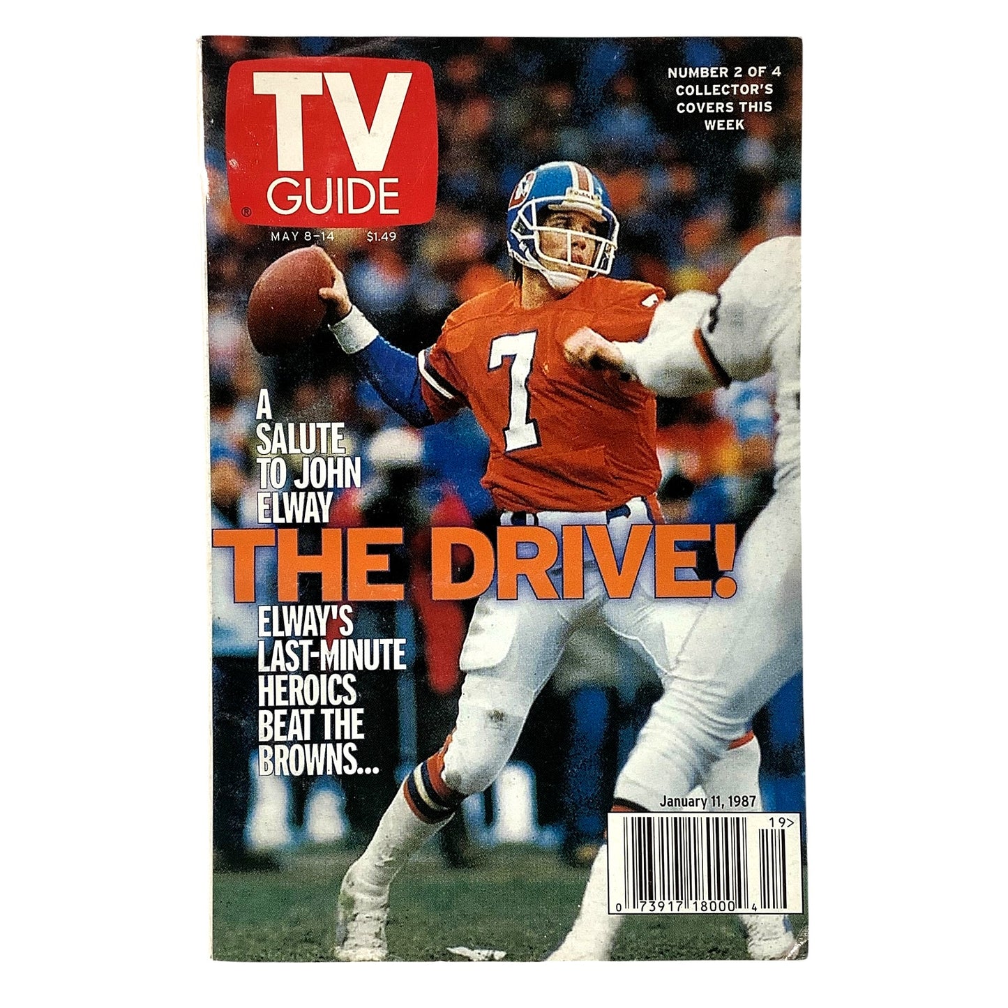 Lot/4, May 8, 1999 Collectible TV Guide- John Elway, Interview by Terry Bradshaw