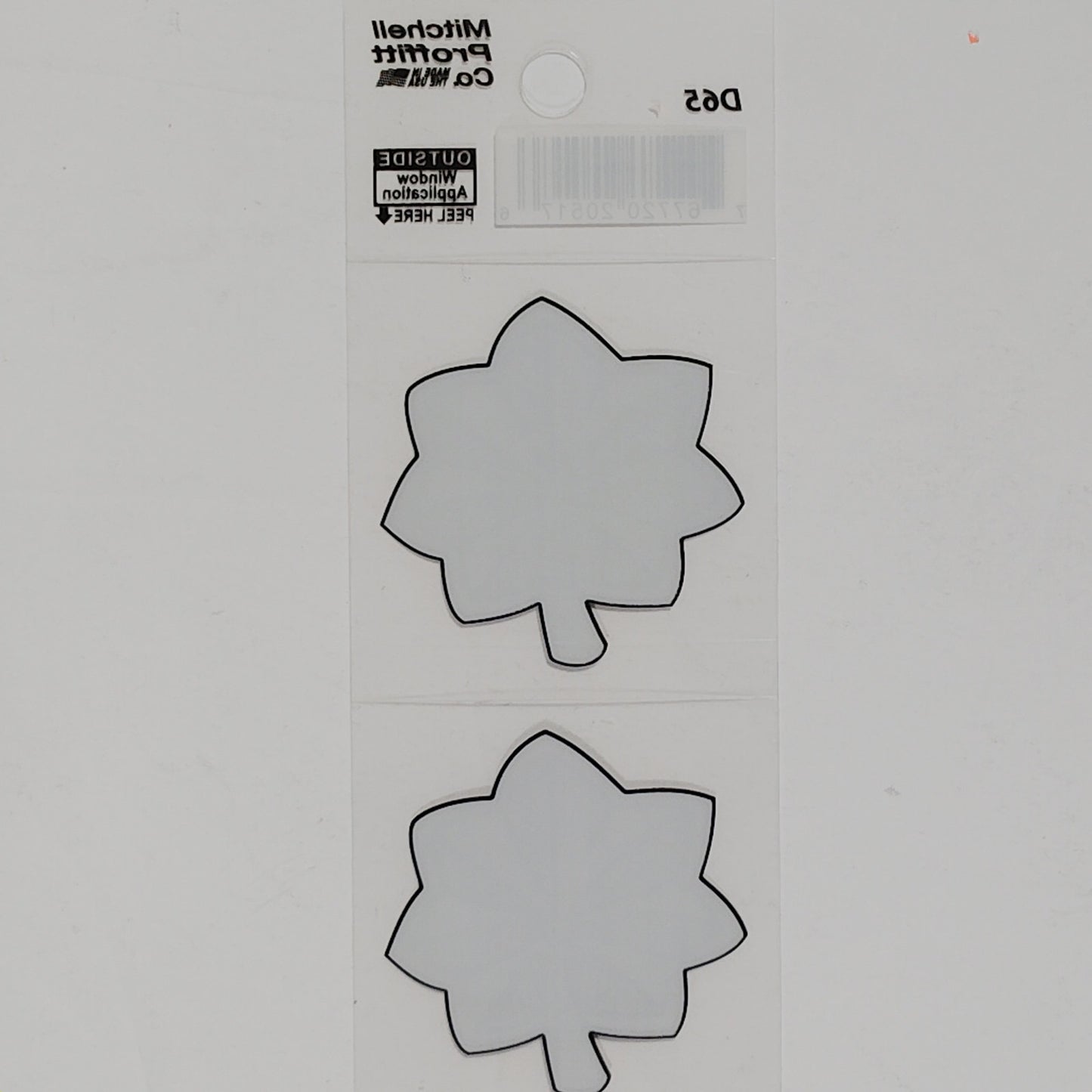 Officer Rank O-5 Silver Leaf Decal Set – 2" x 2" Each – Vinyl – Window Mount– D6