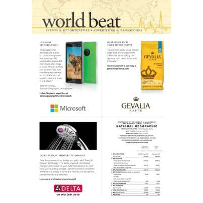 National Geographic DECEMBER 2014, Holy Lands, Joy of Food, Communal Table, Cross Currents, 3D Printers, Wasteland, Patagonia's Cowboys, LN