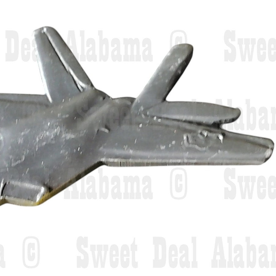 Lightning F-35 Aircraft, Collector's Hat, Lapel, Brooch Pin 1-3/8"W x 5/8"H