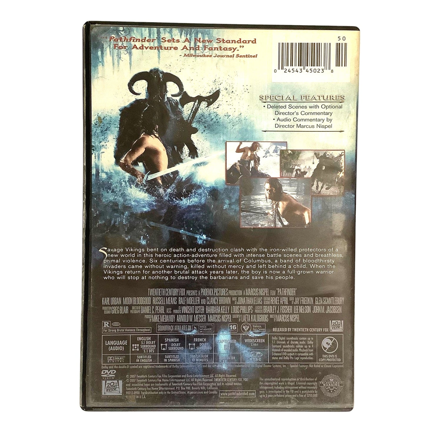 Pathfinder (2007 DVD) "R" Action/Adventure 136 Minutes, EUC