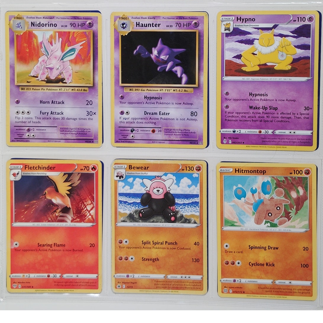 18 Random Pokémon Cards Pictured, Actual Photos Provided