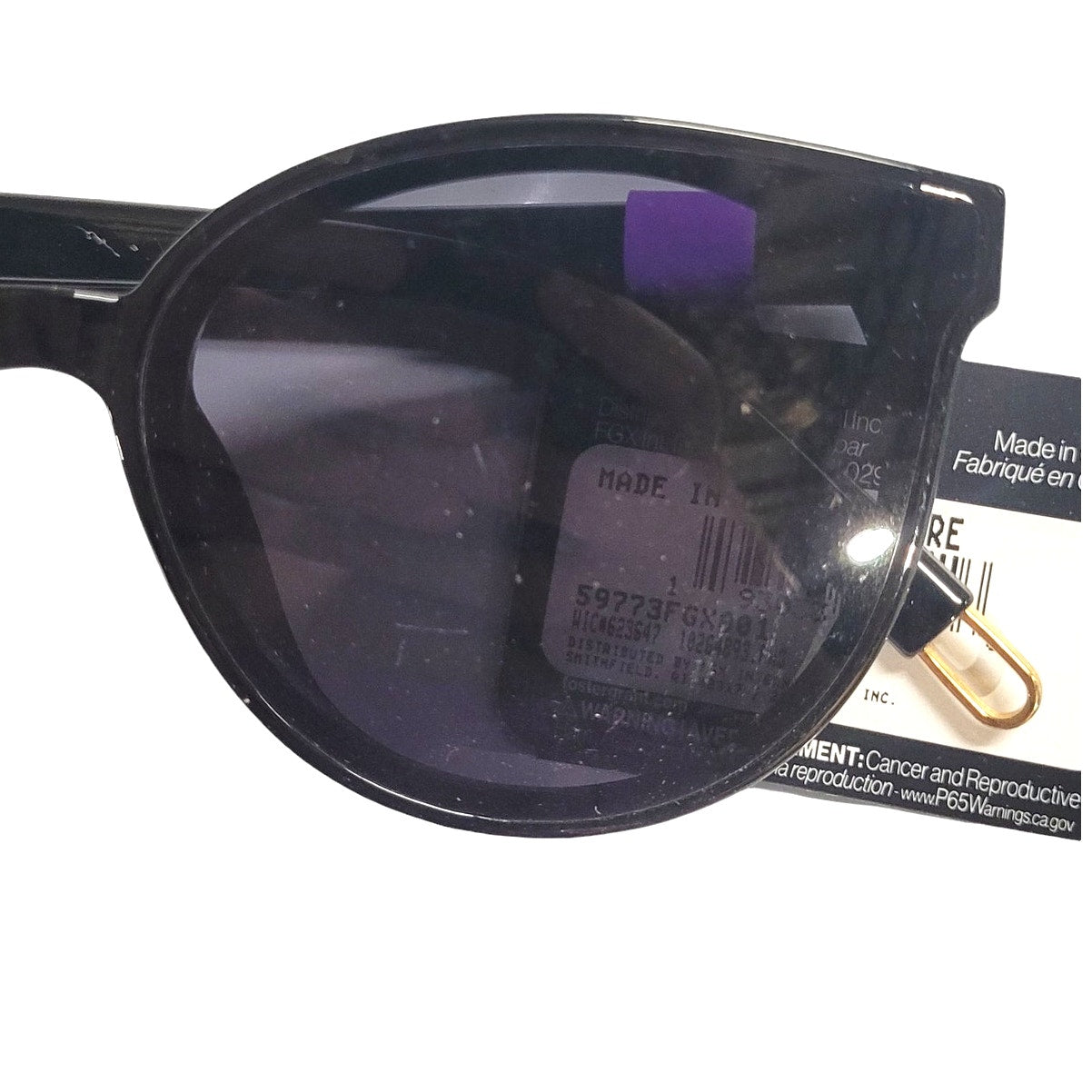 Foster Grant Black Trend Sunglasses, Black, 100% UVA-UVB Lens