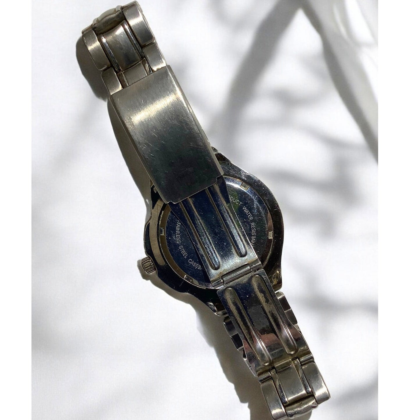 Vintage U.S. Route 66 Quartz Watch 1-1/2"D, Silver Trim Black Face, Non-Operable